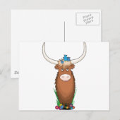 Animal Alphabet Yak Briefkaart (Voorkant / Achterkant)