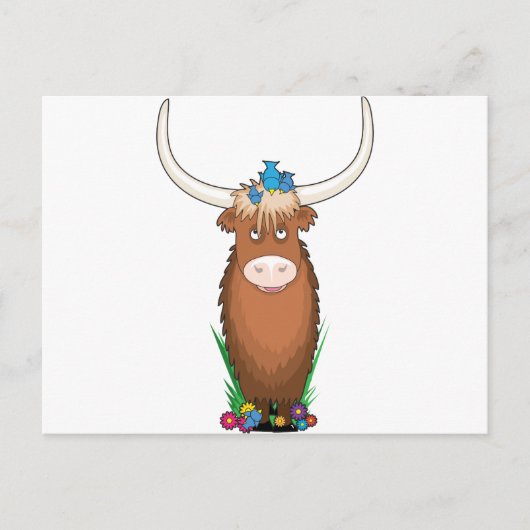 Animal Alphabet Yak Briefkaart (Voorkant)