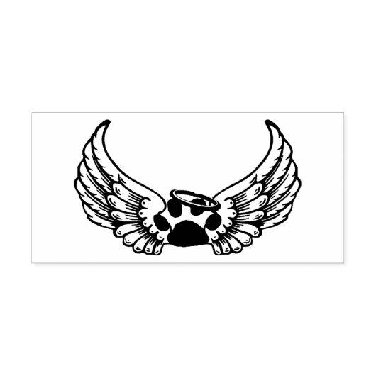 Animal Angel Wings Rubberstempel (Afrduk)