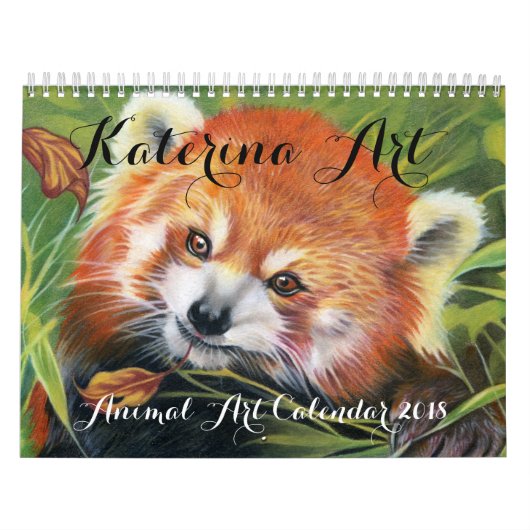 Animal Art Calendar 2018 Katerina Art Kalender (Hoes)