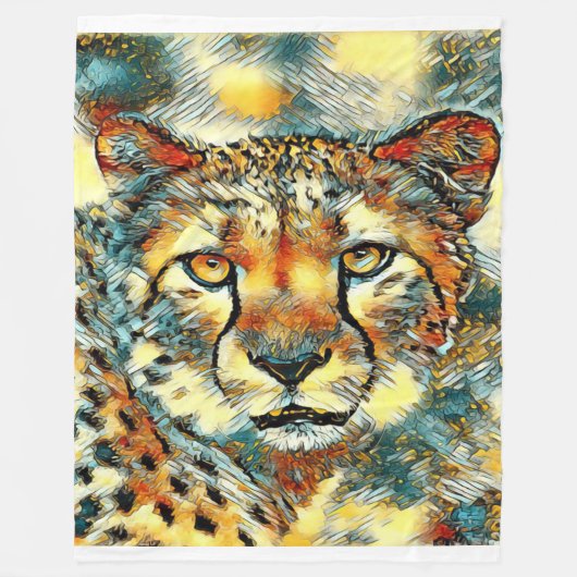 Animal Art Cheetah Gifts Lovers | Cheetah Lovers Fleece Deken (Voorkant)