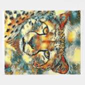 Animal Art Cheetah Gifts Lovers | Cheetah Lovers Fleece Deken (Voorkant (Horizontaal))