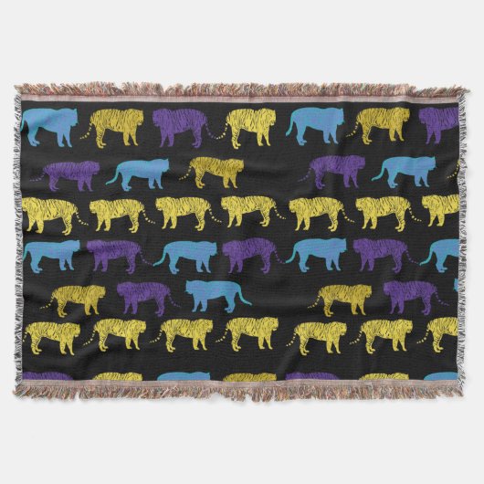 Animal Art Tijgers Gooi Deken (Voorkant)