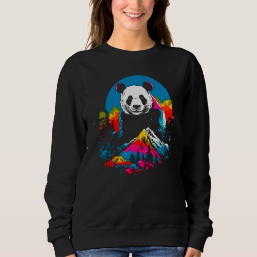 Animal Artist Panda Pop Design Trui (Voorkant)