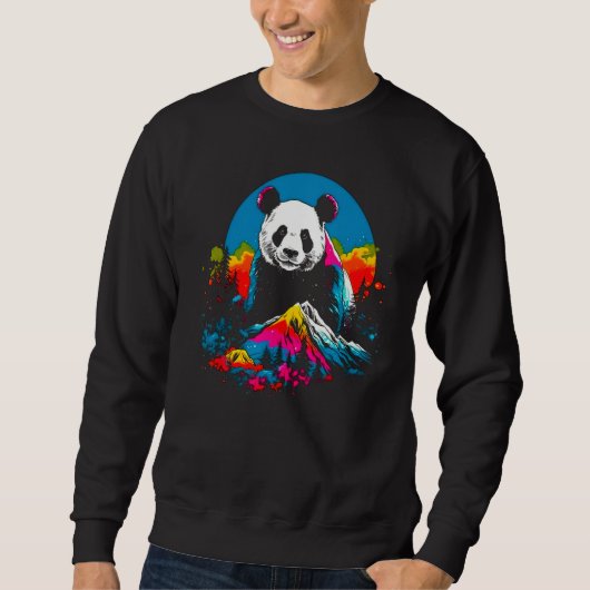 Animal Artist Panda Pop Design Trui (Voorkant)