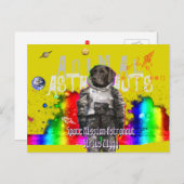 Animal Astronauts Dog Spaceman Briefkaart (Voorkant / Achterkant)