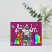 Animal Astronauts Duck Briefkaart (Staand voorkant)