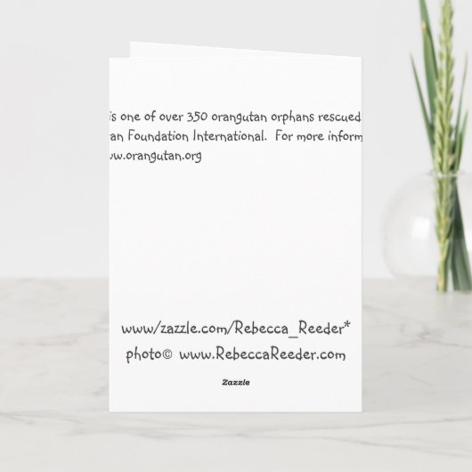 Animal Baby Valentine Feestdagen Kaart (Achterkant)