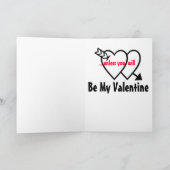 Animal Baby Valentine Feestdagen Kaart (Binnen)