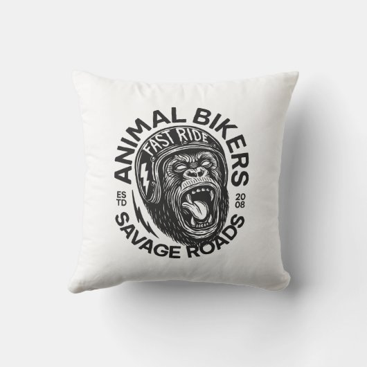Animal Bikers Kussen (Achterkant)