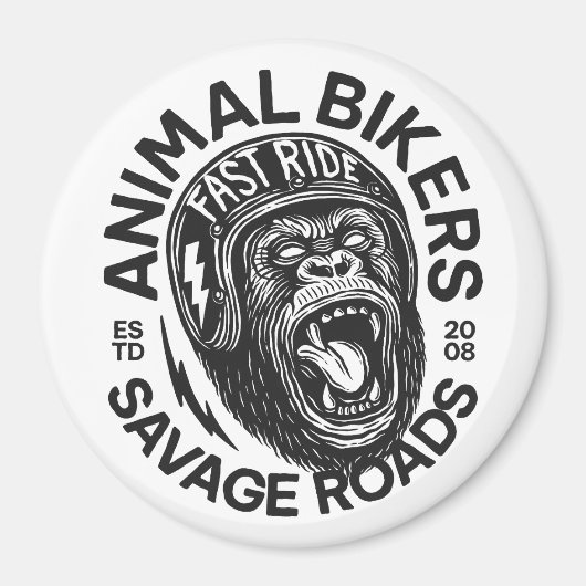 Animal Bikers Magneet (Voorkant)