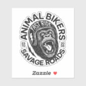 Animal Bikers Sticker (Vel)