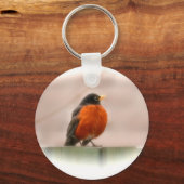Animal Bird American Robin Sleutelhanger (Voorkant)