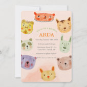 Animal Birthday Party Uitnodiging (Voorkant)