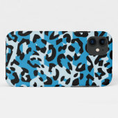Animal Blue Leopard Pattern iPhone5 Hoesje (Achterkant (horizontaal))