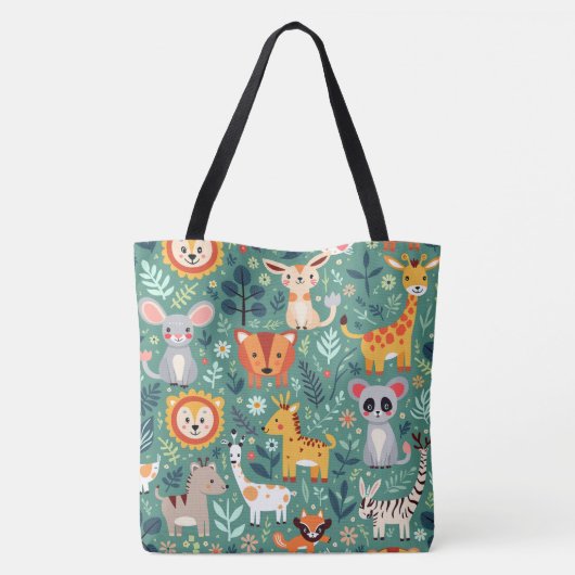 Animal Boerderij Afbeelding Schouderriem Tas (Achterkant)