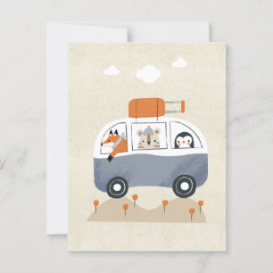 Animal bus briefkaart