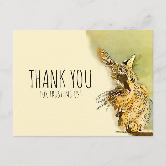 Animal Care Business - Hartelijk dank voor uw Wate Briefkaart (Voorkant)