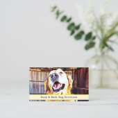 Animal Care Custom Photo Golden Retriever Visitekaartje (Staand voorkant)