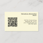 Animal Care Custom Vervangbare Hond Foto & QR Code Visitekaartje (Achterkant)