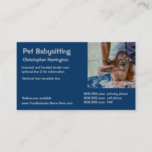 Animal Caretaker Visitekaartje (Voorkant)