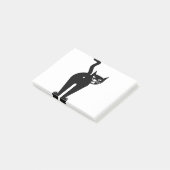 Animal Cat Mammal Silhouette Post-it® Notes (Schuin)