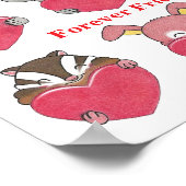 Animal Character Forever Friends Hearts Kinder Poster (Hoek)