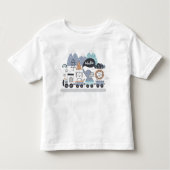 Animal Choo Choo Train Kinder Shirts (Voorkant)