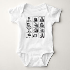 Animal Collectie Vol.1 Baby Suits White (Sneeuw) Romper