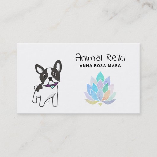 *~* Animal Communicator Reiki Massage Healing Visitekaartje (Voorkant)