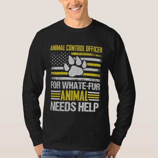 Animal Control Officer  Animal Catcher  7 T-shirt (Voorkant)
