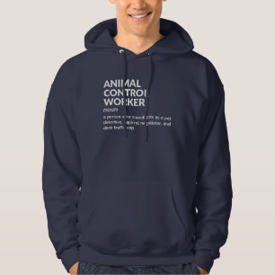 Animal Control Officer Definitie - Grappige Mannen Hoodie
