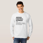 Animal Control Officer – Funny Definition Shirt (Voorkant volledig)