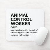 Animal Control Officer – Grappige definitie Muismat (Met muis)