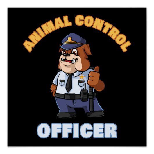 Animal Control Officer - Schattige Patrol Uniform  Perfect Poster (Voorkant)