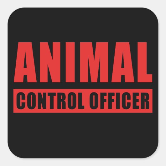 Animal Control Officer - Schattige Patrol Uniform  Vierkante Sticker (Voorkant)