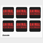 Animal Control Officer - Schattige Patrol Uniform  Vierkante Sticker (Vel)