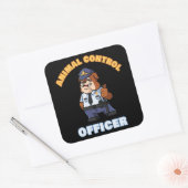 Animal Control Officer - Schattige Patrol Uniform  Vierkante Sticker (Envelop)