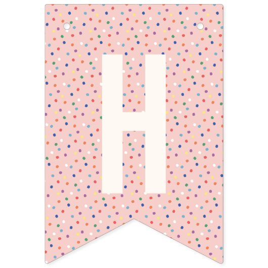 Animal Cookie Birthday Bunting Banner - Bubblegum (Tweede vlag)