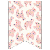 Animal Cookie Birthday Bunting Banner - Bubblegum (Eerste vlag)