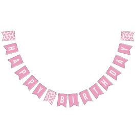Animal Cookie Birthday Bunting Banner - Magenta