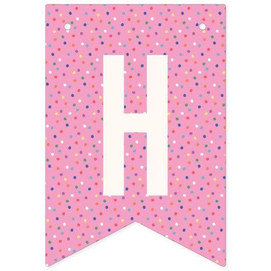 Animal Cookie Birthday Bunting Banner - Magenta (Tweede vlag)