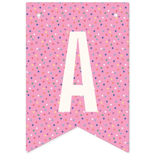 Animal Cookie Birthday Bunting Banner - Magenta (Derde vlag)