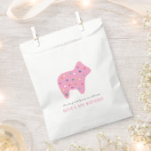 Animal Cookie Birthday Party Favor Bag - Magenta Bedankzakje (Geknipt)