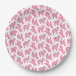 Animal Cookie Birthday Party Paper Bord - Magenta