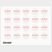 Animal Cookie Birthday Party Sticker - Magenta (Vel)