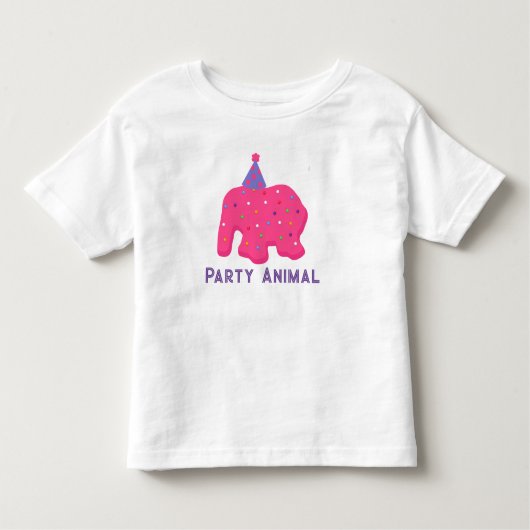 Animal Cookie Birthday Party Toddler T-Shirt (Voorkant)
