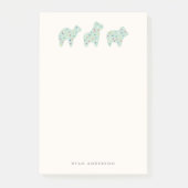 Animal Cookie Parade Kind Post-it - Mint Post-it® Notes (Voorkant)
