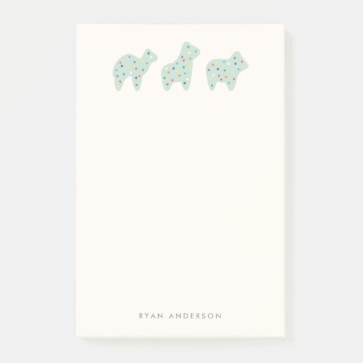Animal Cookie Parade Kind Post-it - Mint Post-it® Notes (Voorkant)