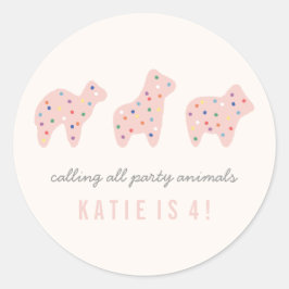 Animal Cookie Sticker - Bubblegum